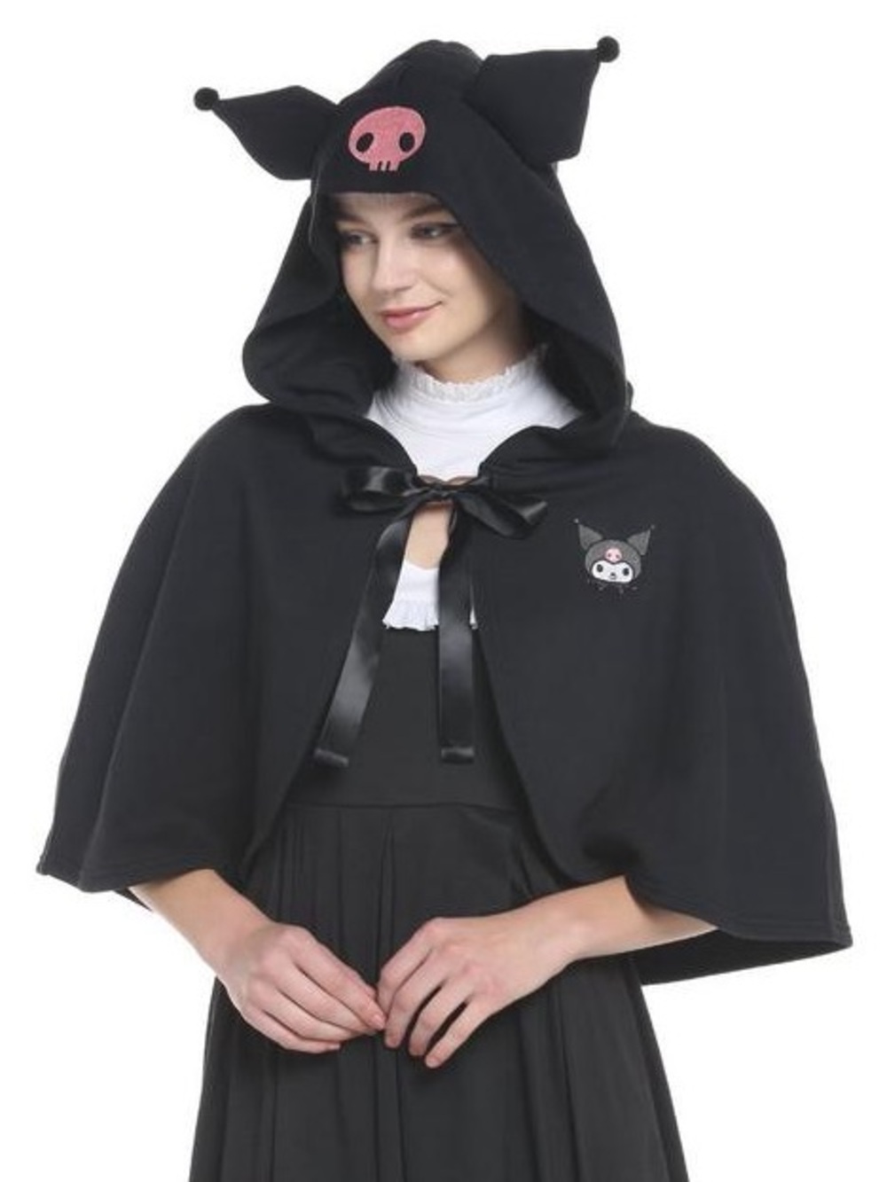 Kuromi Figural Ears Girls Capelet i am caplet new with tags nwt hot topic